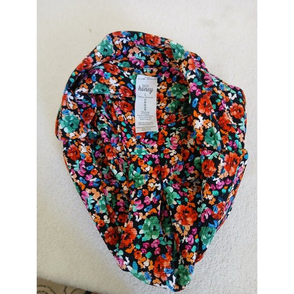 Salty Honey Womens Swimsuit Floral Print 2 Piece Top XXL Bikini Large Beachy - Picture 13 of 16